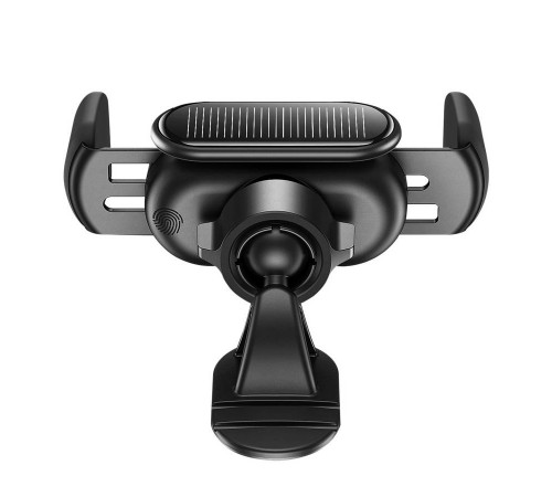 Автотримач для телефона Baseus Steel Cannon pro Solar Electric Car Mount Black (SUGP010001)