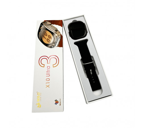 Смарт-годинник W&O X10 Ultra 3 49mm. 300 mAh. IP67 Black (WOX10U3BL)