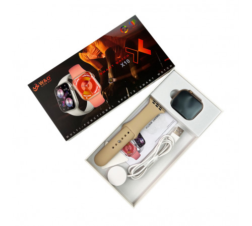 Смарт-годинник W&O X10 46mm. 240 mAh. Amoled+IP67 Gold (WOX10GO)