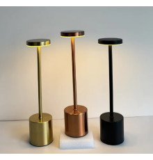 Настільна лампа Type C, акумуляторна, із сенсорним вимикачем The ЧОРНА-Біла  HA-117 (30)