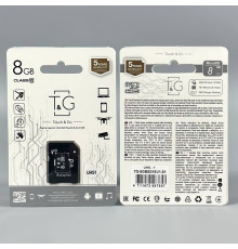 Карта пам'яті T&G 8Gb (UHS-1) 10 class (з адаптером SD)