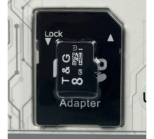 Карта пам'яті T&G 8Gb (UHS-1) 10 class (з адаптером SD)
