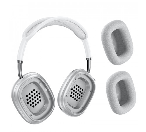 Бездротові накладні навушники HOCO W65 Plus Happy ANC BT headphones Silver (6942007650403)
