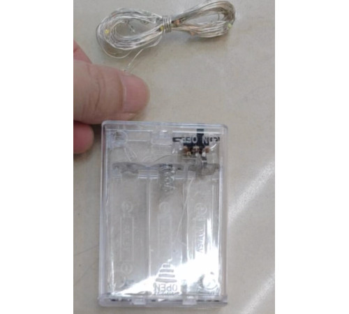 Гирлянда на батарейках  роса 50LED   SF-14 холодный -   SF-15 теплый \\\\5м    КОД 2821   (300)