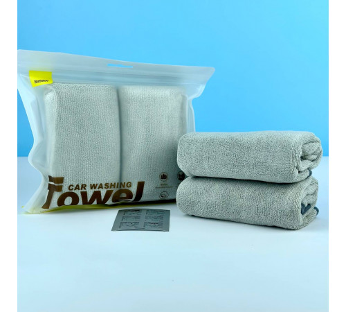 Мікрофібра Baseus Easy Life Car Washing Towel (2 шт. 40х40) Gray CRXCMJ-0G