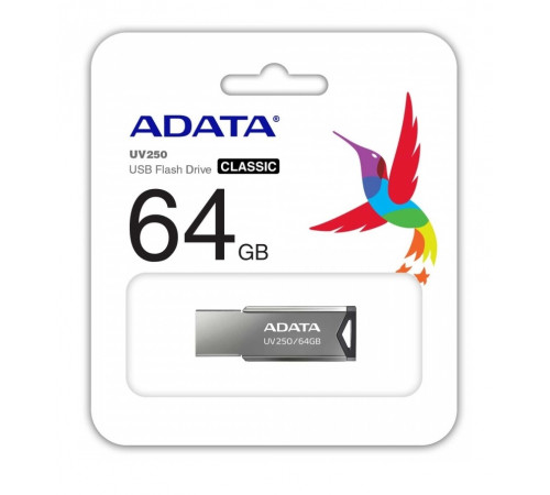 Флеш-накопичувач ADATA USB 2.0 AUV 250 64Gb Black (AUV250-64G-RBK)