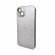 Чохол для смартфона AG Glass Matt Frame Color Logo for Apple iPhone 14 Titanium Grey (AGMattFrameiP14Grey)