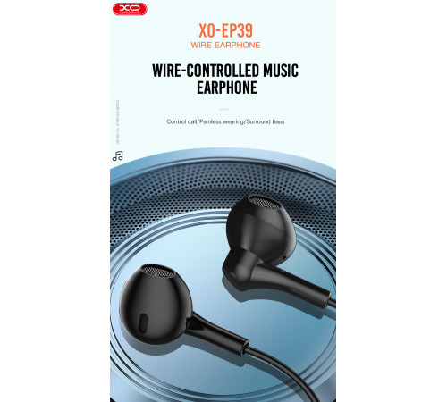 Навушники XO EP39 Half з мікрофоном 3.5 mm
