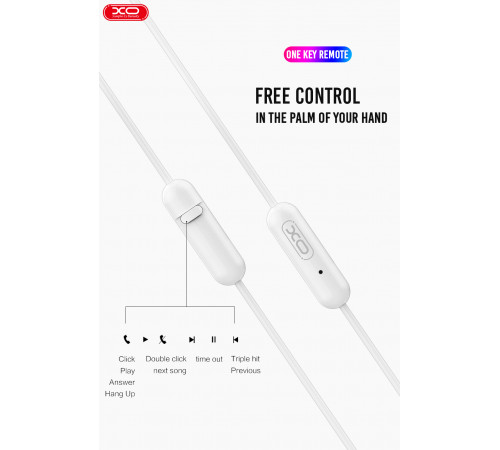 Навушники XO EP18 Music з мікрофоном 3.5 mm