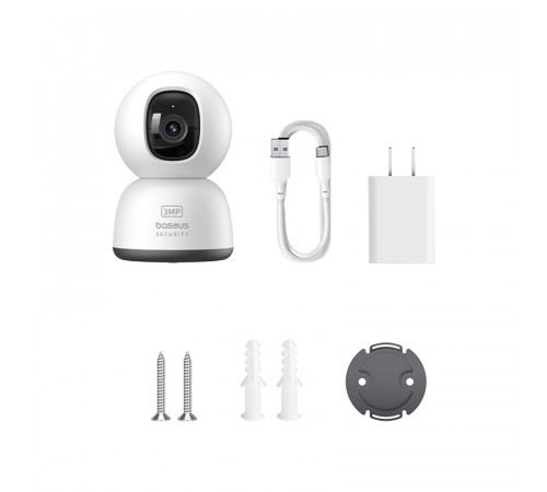 IP-камера відеоспостереження Baseus Security P1 Series Indoor 3MP OS White EU (S0TV002132)