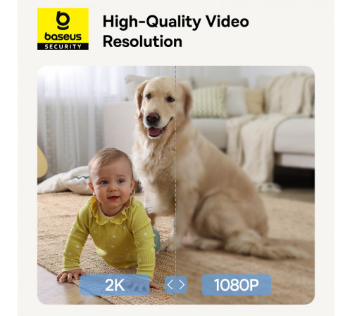 IP-камера відеоспостереження Baseus Security P1 Series Indoor 3MP OS White EU (S0TV002132)