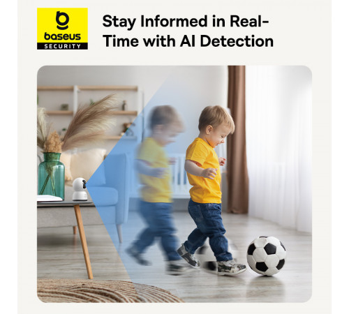 IP-камера відеоспостереження Baseus Security P1 Series Indoor 3MP OS White EU (S0TV002132)