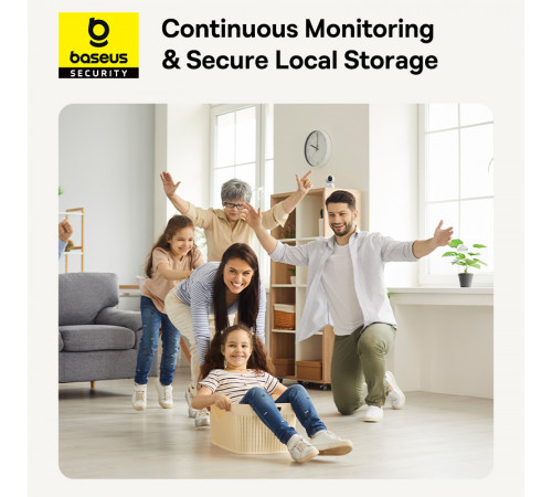 IP-камера відеоспостереження Baseus Security P1 Series Indoor 3MP OS White EU (S0TV002132)