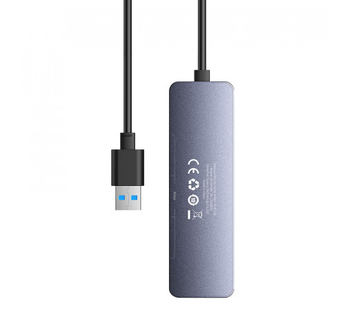 USB-хаб Baseus UltraJoy Series 4-Port  HUB Lite 50cm Space Grey（USBA to USB3.0*4+Type-C5V） (B0005280B811-01)