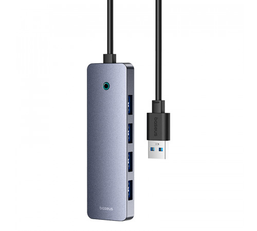 USB-хаб Baseus UltraJoy Series 4-Port  HUB Lite 50cm Space Grey（USBA to USB3.0*4+Type-C5V） (B0005280B811-01)