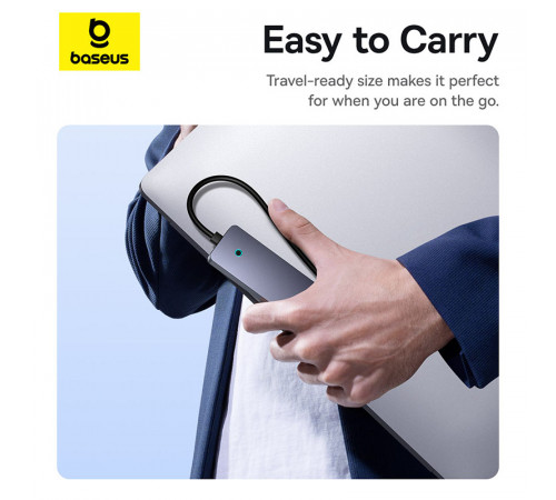 USB-хаб Baseus UltraJoy Series 4-Port  HUB Lite 50cm Space Grey（USBA to USB3.0*4+Type-C5V） (B0005280B811-01)