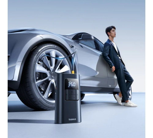 Автомобільний насос Baseus PrimeTrip VA1 Wired and Wireless 2-in-1 Tire Inflator Cosmic Black (C11169001121-00)