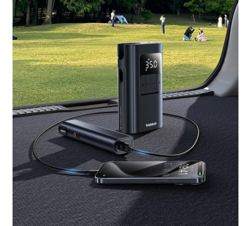 Автомобільний насос Baseus PrimeTrip VA1 Wired and Wireless 2-in-1 Tire Inflator Cosmic Black (C11169001121-00)