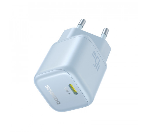 Мережевий зарядний пристрій Baseus PicoGo GaN Fast Charger 1C 45W EU Galaxy Blue (P10176800313-00)