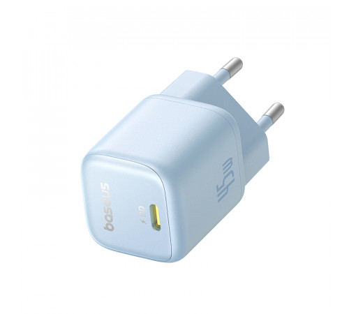 Мережевий зарядний пристрій Baseus PicoGo GaN Fast Charger 1C 45W EU Galaxy Blue (P10176800313-00)