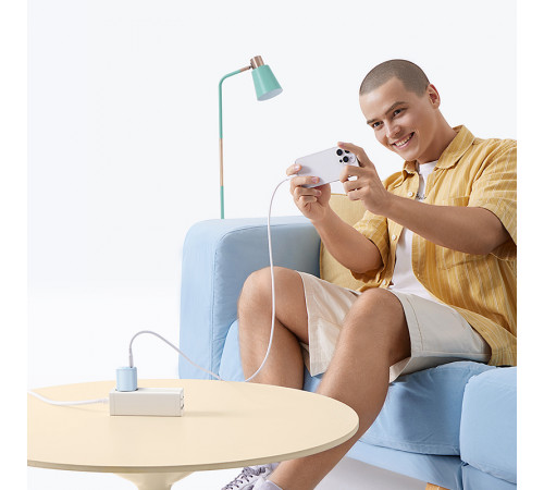 Мережевий зарядний пристрій Baseus PicoGo GaN Fast Charger 1C 45W EU Galaxy Blue (P10176800313-00)