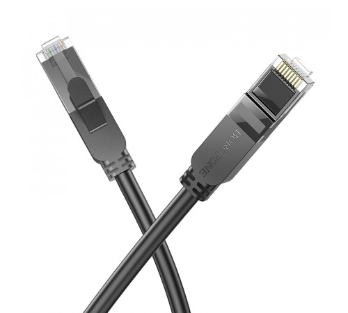 Кабель мережевий патч-корд для інтернету Borofone BUS01 Category 6 Gigabit 1m