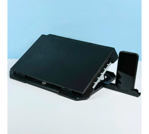 Підставка-охолоджувач для ноутбука S900 з тримачем для телефону 12-18inch (2 Fan)