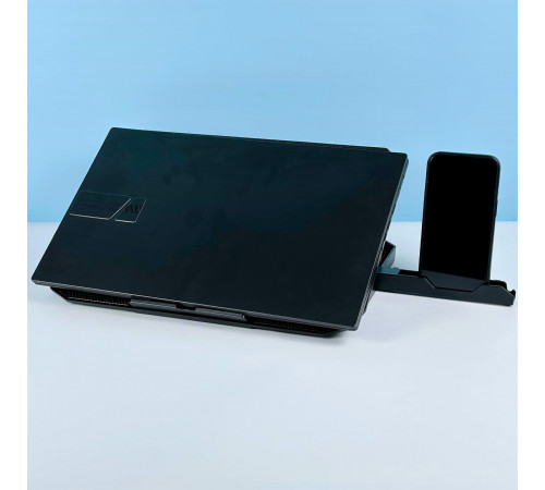 Підставка-охолоджувач для ноутбука N33 RGB light з тримачем для телефону 12-17inch (2 Fan)