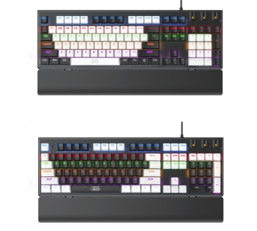 Клавіатура дротова XO KB-06 з підсвіткою + Мишка