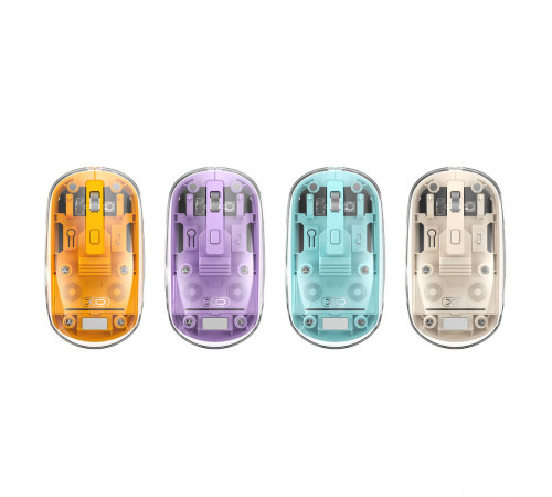 Мишка бездротова XO M12 transparent (Connector: Bluetooth+2.4G USB)