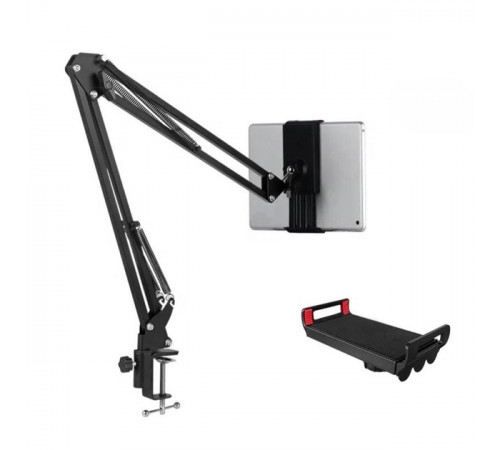 Тримач стійка-пантограф NB-35 для телефону та планшета зі струбциною