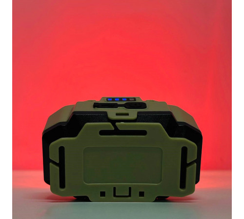 Ліхтар налобний HX-816 White, Red Light (2COB, Waterproof, акумулятор 18650, Type-C)