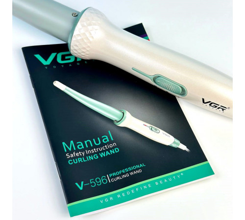 Плойка для волосся конусна VGR V-596 (2 режими роботи, керамічне покриття, швидке нагрівання)