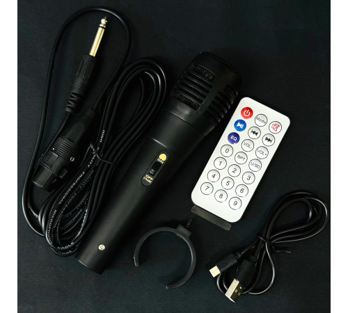 УЦІНКА Колонка JTLC JT-820 з RGB-підсвічуванням та мікрофоном (25,0*24,8*41,3 см) (не працює Bluetooth)