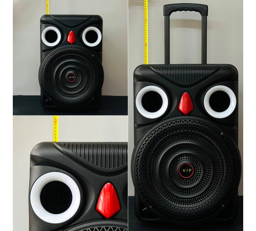 УЦІНКА Колонка VIP JT-1588 з RGB-підсвічуванням та мікрофоном (45,3*38,8*66,8 см) (працює тільки від мережі)