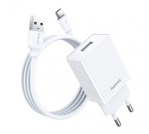 Мережевий зарядний пристрій Remax RP-U95 Kiddy Series 2.4A Type-C