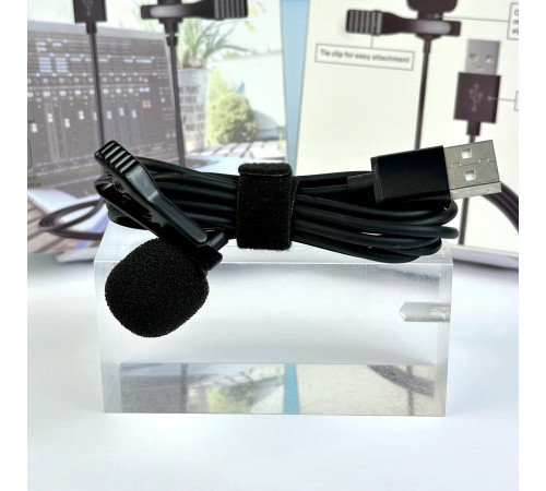 Петличний мікрофон JH-044 Lavalier MicroPhone USB із затискачем