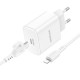 Мережевий зарядний пристрій Borofone BA81A PD20W Type-C to Lightning
