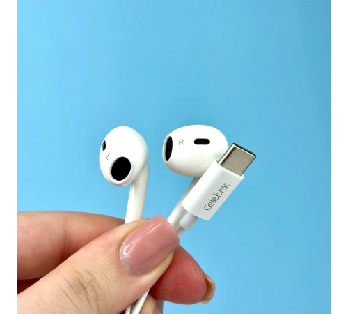 Навушники Celebrat E400 Ear Type-C 1.2m