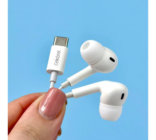 Навушники Celebrat E300 Ear Type-C 1.2m