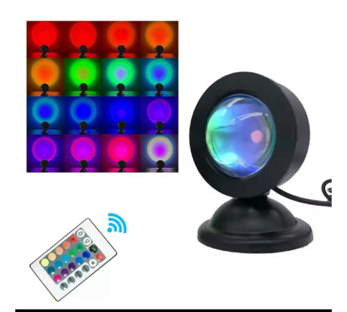 Проекционный светильник   Мини USB закат лампа 16 цветов закат радуга Лампа The lamp HA-119 (100)