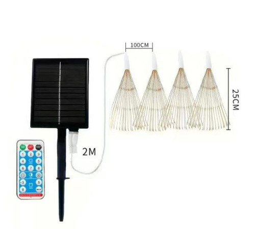 Гирлянда  СКАЗОЧНЫЕ ОГНИ    на солнечной батарее с дистанционным управлением  HA-83  (50)