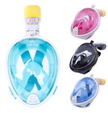 2068 Водолазна маска diving mask XL /////SM БЛАКИТНА РОЖОВА ЧОРНА (20)(10)(30)