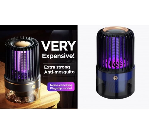 Електрична лампа від комарів V15 LD-WD01 strong electricity 1252 (40)