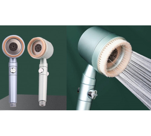 Нова Насадка Душова з фільтром та сильним напором води З Масажною щіткою Для Тіла907 (80)