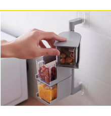 ПОЛИЦЯ для спецій, настінний поворотний контейнер (30)