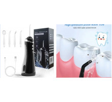 Іригатор ротової порожнини портативний із зарядкою від USB// 1-37 НОВИЙ чорний білий блакитний троянд (50)