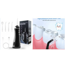 Іригатор ротової порожнини портативний із зарядкою від USB// 1-37 НОВИЙ чорний білий блакитний троянд (50)