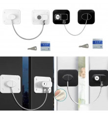 Замок безпеки для дітей для холодильника та вікон, що не потребує свердління-93 (300)