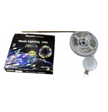 Гірлянда музична на 100LED від USB 10 метр \\ SF-3 Теплий та SF-4мікс код 2810(100)